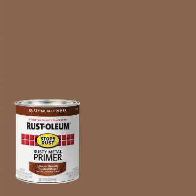 Rust-Oleum Stops Rust Rusty Metal Primer, Red/Brown, 1 Qt.